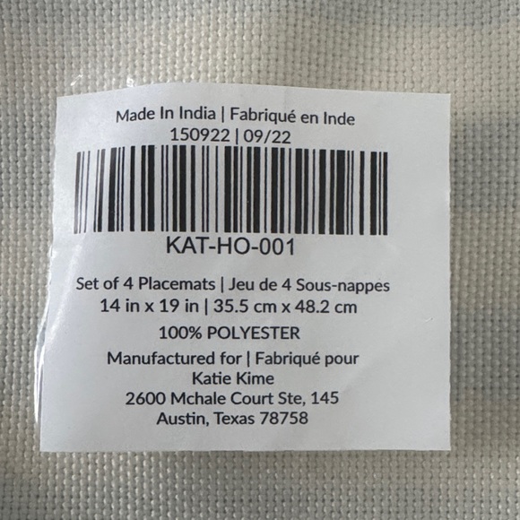 Katie Kime Set of 4 Placemats - Picture 3 of 3